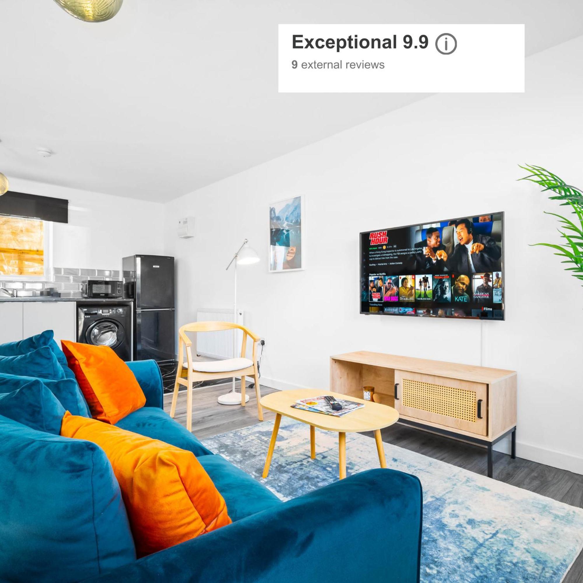 Modern Apartment - Cradley Heath - Top Rated - Netflix - Wifi - 1Mh Smethwick Bagian luar foto